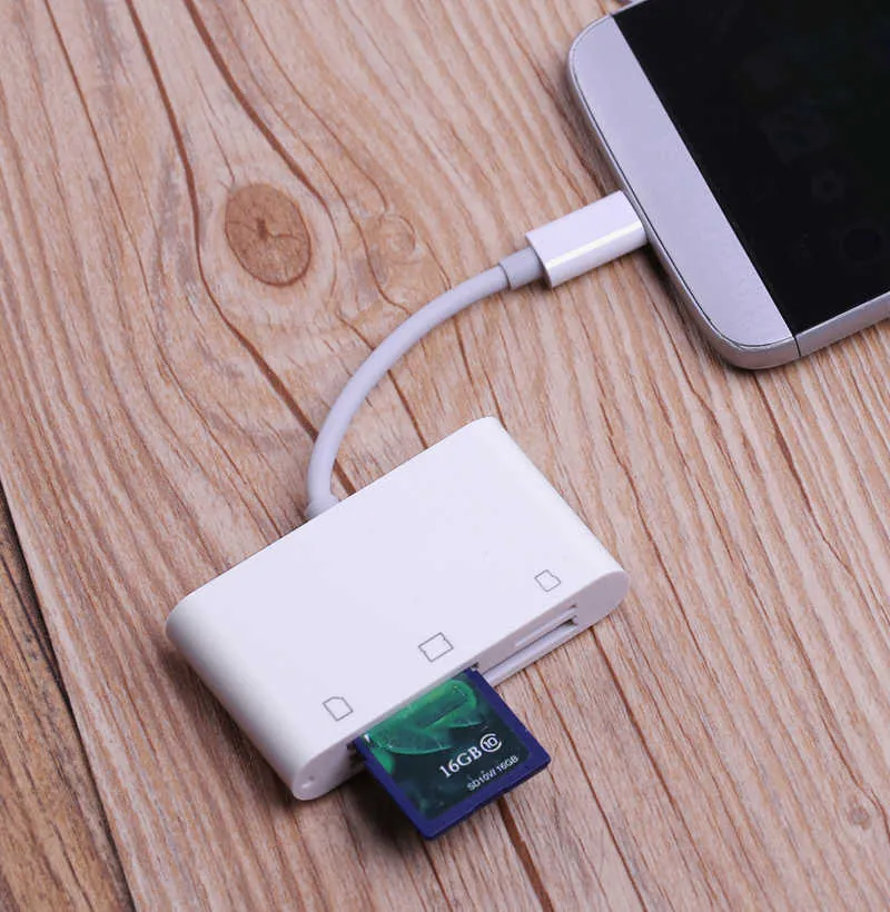 3in1 USB 3.1 Tip C Kart Okuyucu USB-C TF MicroSD SD CF OTG Adaptörü için Huawei Samsung Xiaomi Android Telefon Macbook Dizüstü C için C