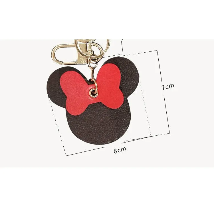 2021 Key Chain Cartoon Fashion Handmased Leather Material Mens and Womens Handbags Pendant Car Keychains Lover Gift255o