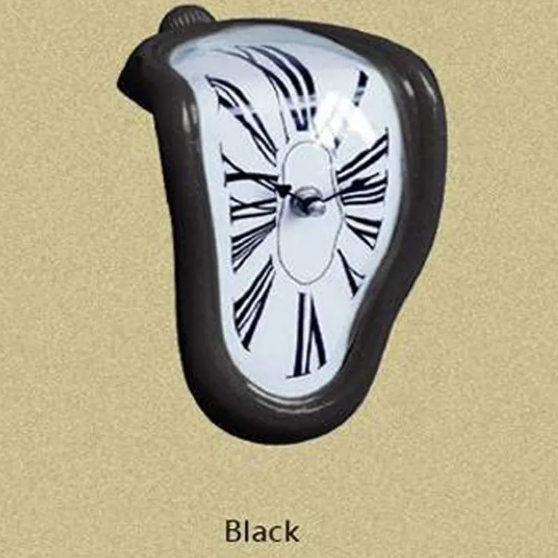 Wall Clocks 2021 Melting Distorted Novel Surrealist Salvador Dali Style Watch Decoration Gift Home Garden269c
