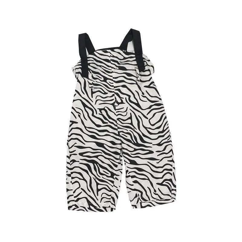 Urso Líder Meninas Suspender Calças Verão Crianças Striped Macacões Casuais Crianças Moda Coreana Roupas Solidas 1-6 Anos 210708