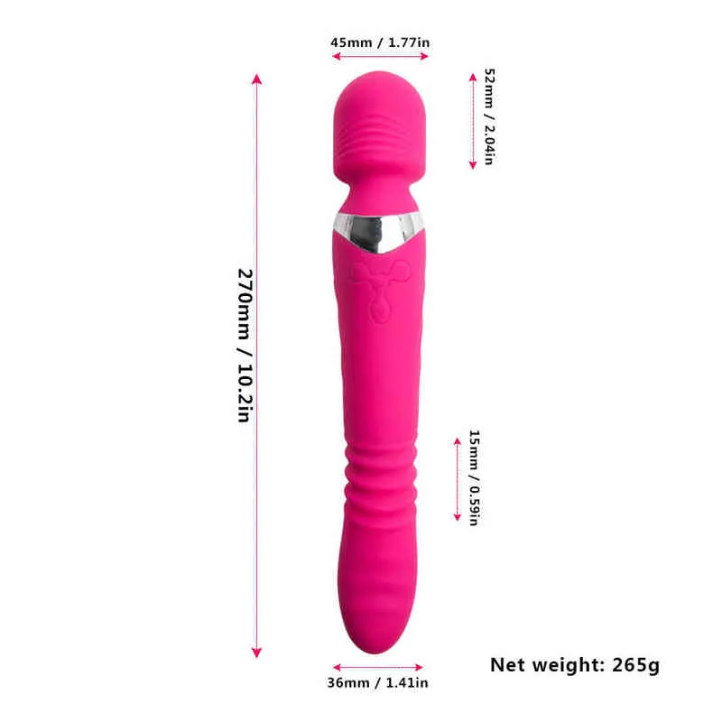 NXY Vibratörler Seks 360 Dönen Isıtma Çift Kadınlar Klitoris Stimülatörü G Spot Vajina Büyük Yapay Penis Kadın Oyuncaklar Yetişkin 1220