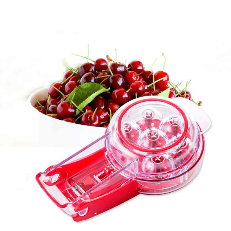 Cherry Pitter in acciaio inossidabile Rimuovi multi-grain Seed Fruit Peeler Slicer Tool Gadget creativi 210423