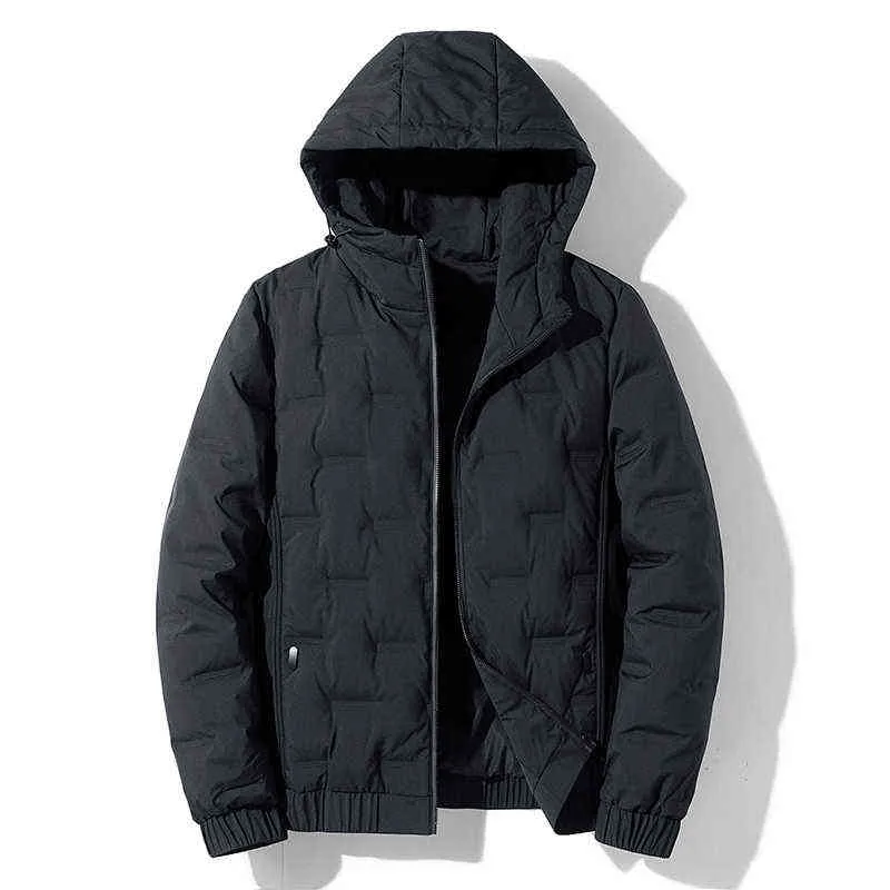 Daunenjacke Männlich Winter Parkas Männer -20 Grad Weiße Ente Daunenjacke Mit Kapuze Außen Dicke Warme Gepolsterte Schneemantel Übergroßen S-4XL Y1103