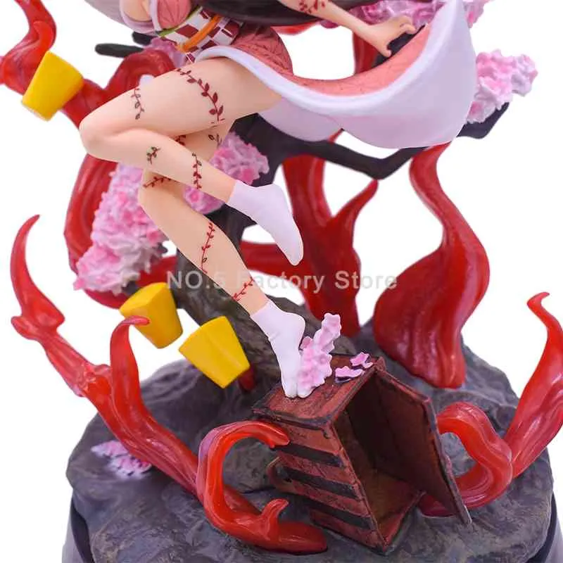 Anime Figur Dämon Slayer Kamado Nezuko PVC Action Figure Spielzeug Kimetsu Keine Yaiba GK Statue Erwachsene Sammeln Modell Puppe Geschenke x0526