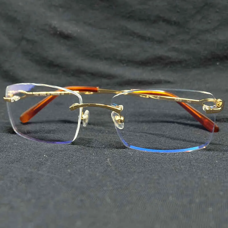 2024 Des lunettes de soleil de luxe masculines pour femmes Cadres d'œil clair sans crain
