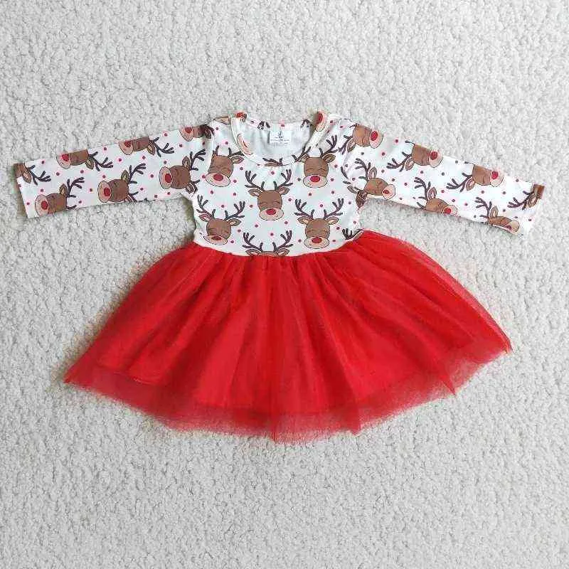 Gros automne hiver léopard princesse robe bébé filles manches longues vêtements enfants infantile boutique enfant en bas âge Twirl vêtements G1215