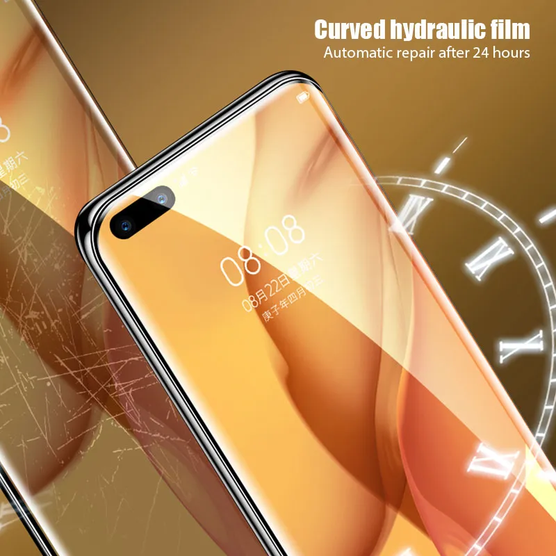 Hydrogel Volle Abdeckung Film Für Huawei P30 P40 P50 Pro Lite 5G Screen Protector Für Mate 20 30 40 Weichen Film Nicht