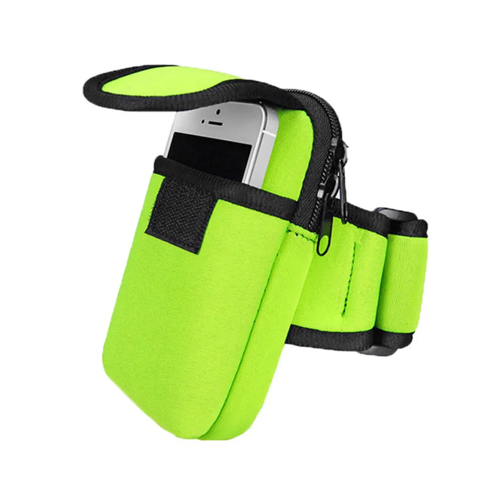 Laufen Handy Tasche Kopfhörer Arm Band Halter Armband für i Samsung Xiaomi Schlüssel Brieftasche Karte Lagerung Beutel