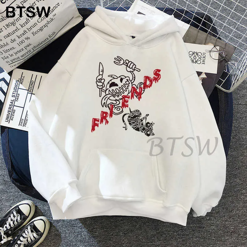 Happy Halloween Party Frauen Hoodies Männer Sweatshirt Harajuku Übergroßen Hoodie 2021 Streetwear Kleidung Winter Mantel H0909