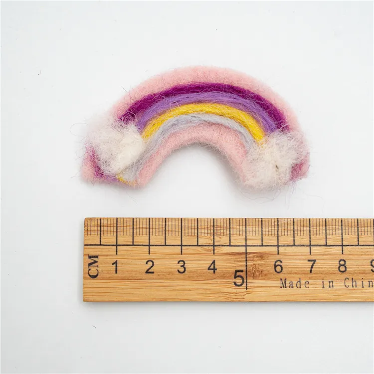 Autunno e inverno coreano piccolo cuscino colore BB lana arcobaleno fiori freschi set di elastici bambini accessori capelli