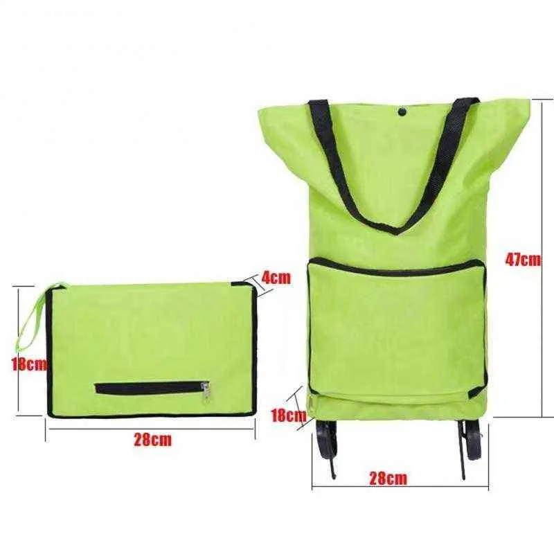 Nxy Shopping Bags Bolsa De Carrito Con Ruedas Plegable es Reutilizable Multifunción 1 Ud 0209