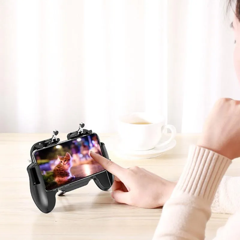 Mobile Phone Game Controller Gamepad Joystick Fire Trigger Fortnite with Cooling fan PUBG Rules of Survival