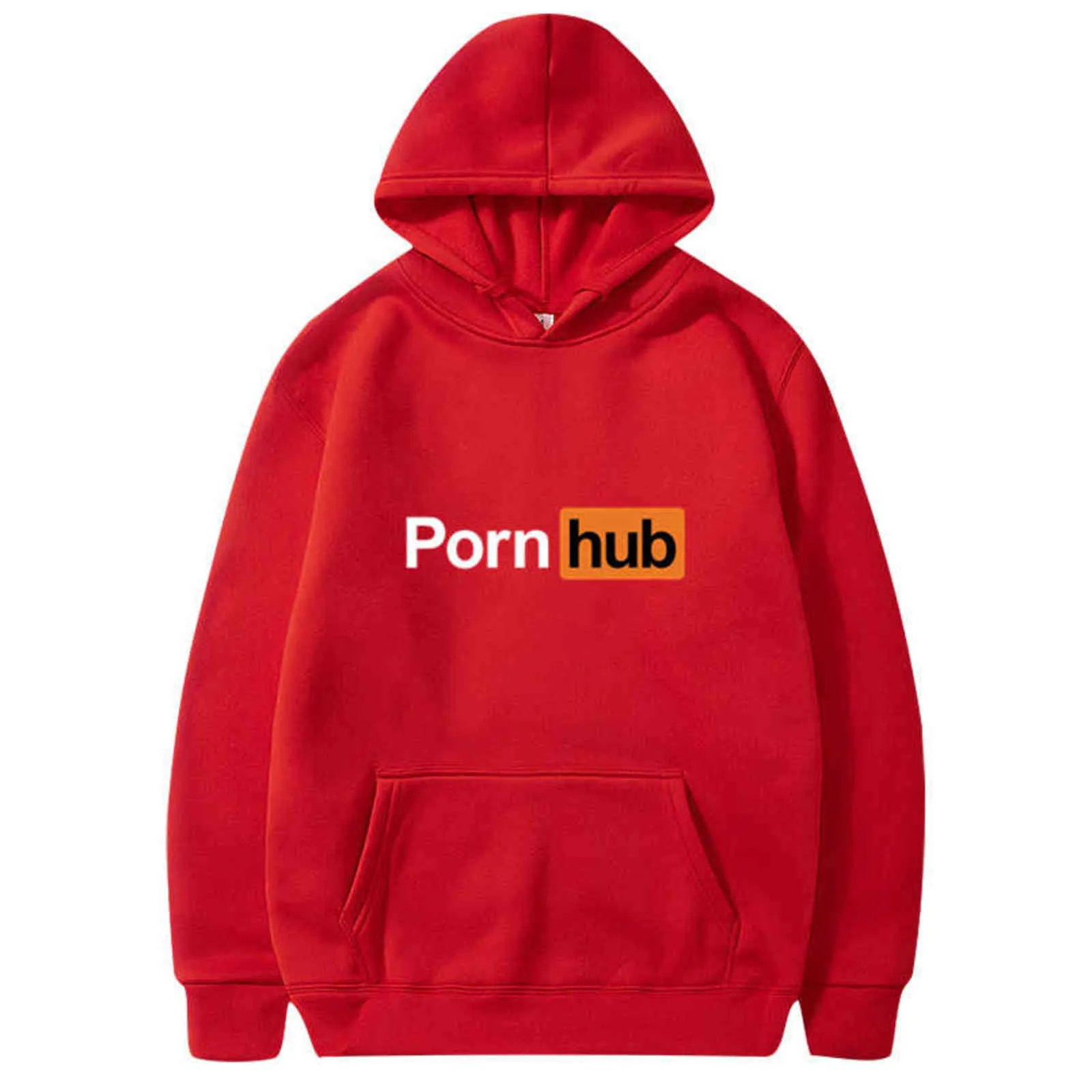 Gedrukt Sweatshirt Porno Hub Street Dance Street Clothes Mens Dames Lente en Herfst Mode Heren Hoodies 211116