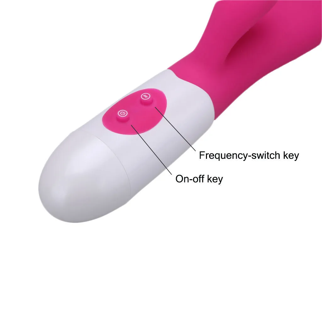 Sex Toy Massager G Spot Dual Vibration Dildo Rabbit Vibrator för vattentät R Vaginal Clitoris Massager Sexiga leksaker för kvinnor