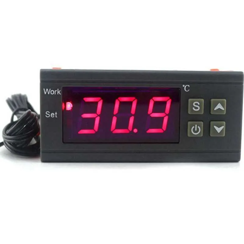 Digitaler Temperaturregler, 90–250 V, 10 A, 30 A, 220 V, Thermostatregler für Heizelement, Heizung, Kühlung, Steuerung 210719