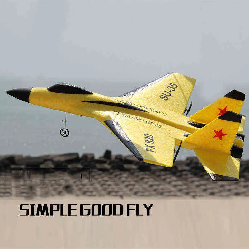 Su35 rc avião de controle remoto 24g lutador hobby avião planador epp espuma brinquedos crianças presente 2111024553183