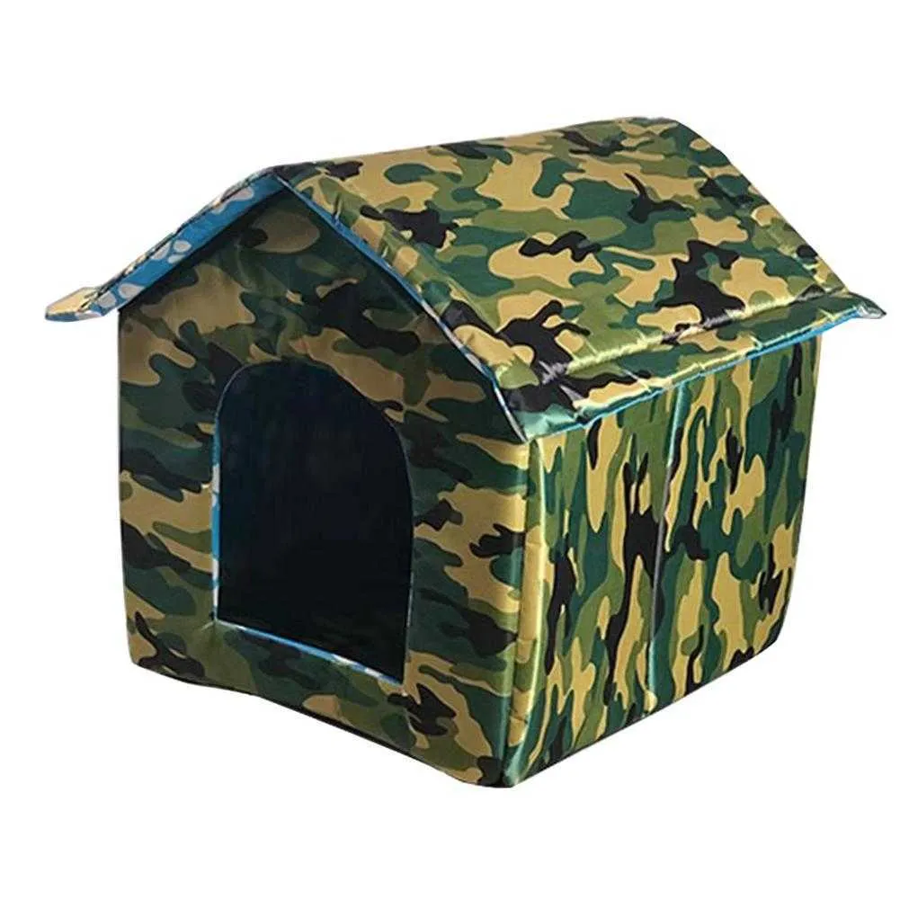 Waterproof Outdoor Pet House Thickened Cat Nest Tent Cabin Pet Bed Tent Cat Kennel Portable Travel Nest Pet Wholesale 210722