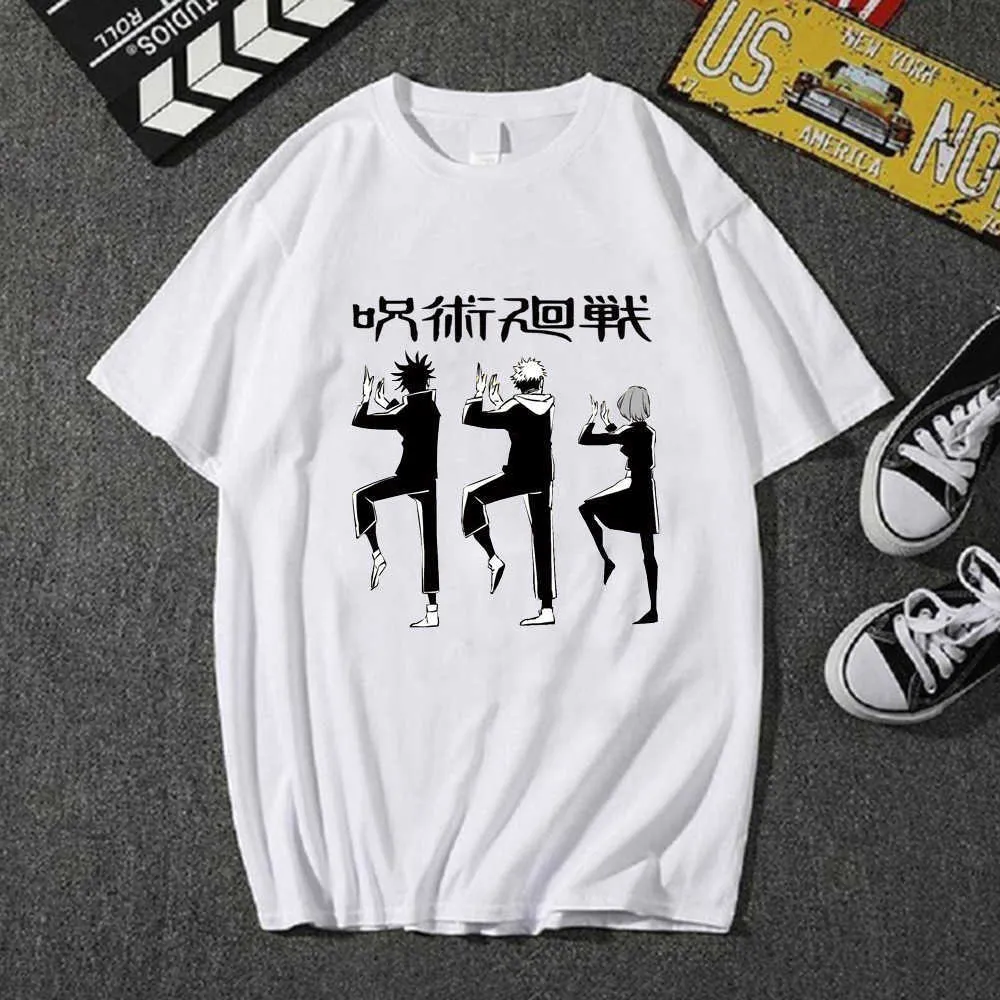 Jujutsu Kaisen Hot Anime T-Shirt Fashion Casual O-Collo Panno Uniex Y0809