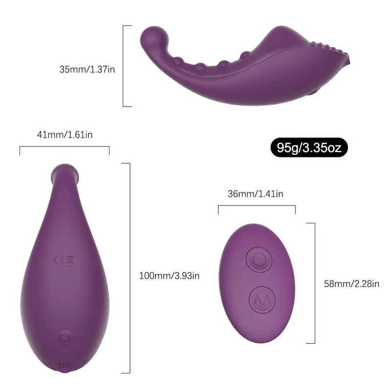 NXY Vibrators Невидимый стимулятор G Смежные трусики Клиторальный Массажер Вибратор Беспроводное Пульт Дистанционного Управления Яйцо C Струна Оргазм Женский Взрослый Секс-Игрушка 0104