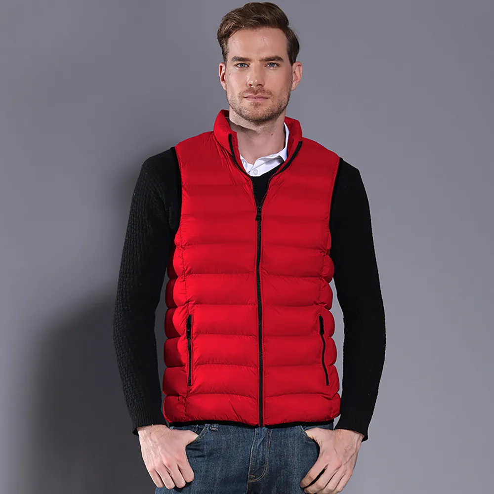 Stile Primavera Gilet Maschile Giacche Ultra Leggere Uomo Moda Senza Maniche Cappotto Capispalla Autunno Inverno Cappotto 100% Nylon/nylon B0872 210518