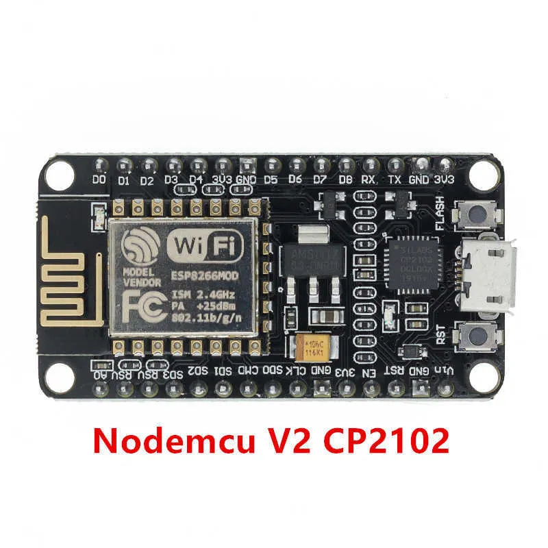 Module sans fil CH340/CP2102 NodeMcu V3 V2 Lua WIFI, carte de développement de l'internet des objets basée sur ESP8266 ESP-12E avec antenne pcb