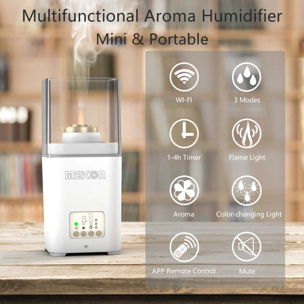 Humidificateur d'air super silencieux Mini diffuseur d'huile essentielle pour aide au sommeil de la chambre 210724