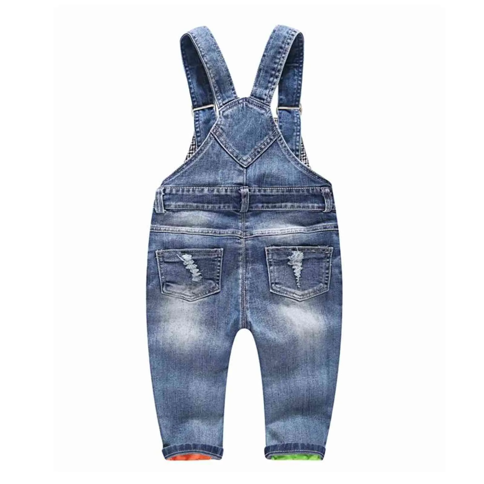 1-5T Kids Jeans Dziecko Pajacyki Spring Boys Girls Kombinezony Bebe Kombinezon Spodnie Toddler Spodnie Ubrania Odzież dziecięca 211101