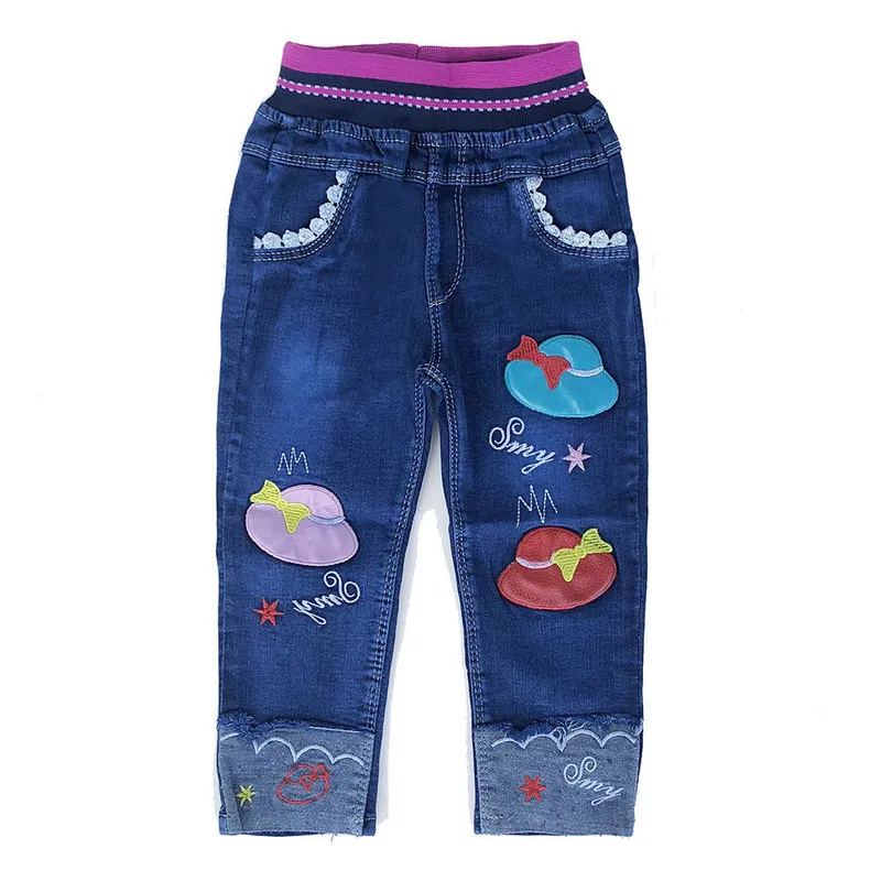 1-12 anni primavera autunno bambine jeans denim pantaloni pantaloni ragazza 220222