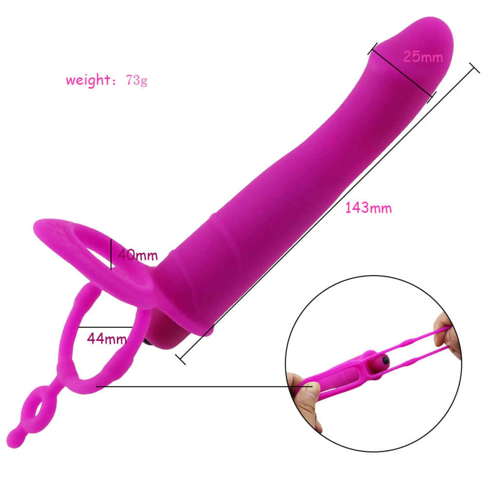 Nexy Cockers Double Pénétration Vibrateur Penis Strapon Dildo Sangle sur Anal Plug pour homme Adulte Sex Toys Couple Débutant 1123