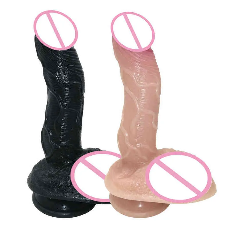 NXY Dildos Anal Toys Female Artificial Penis Manual Dildo Sex Toy Vaginal Massage Suction Cup Adult Masturbation Products 0225