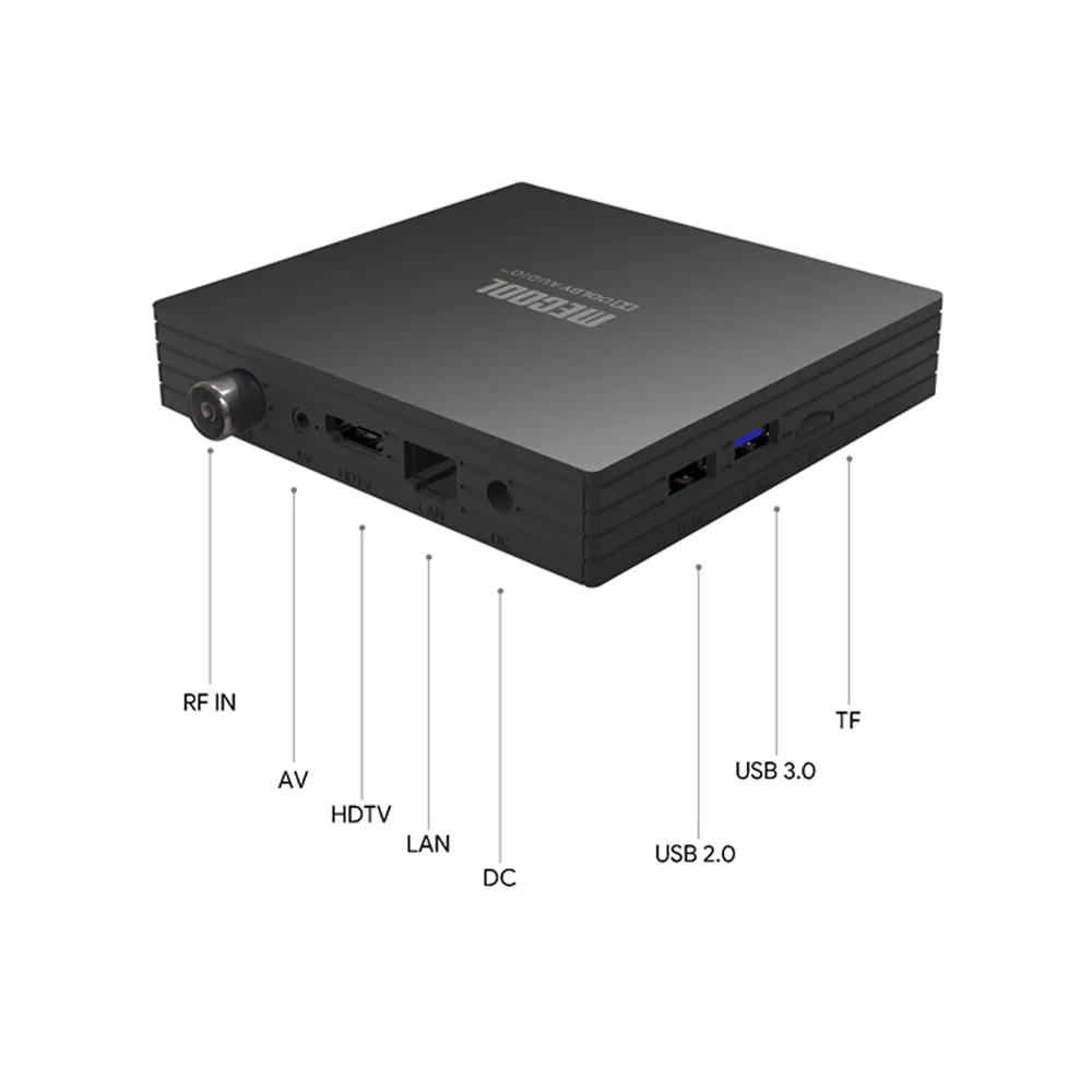 Mecool KT1 Google Certyfikowany Smart TV Box Android 10.0 DVB-T DVB-T2 Amlogic S905X4 Wsparcie AV1 4K 60fps 2T2R Dual WIFI USB3.0 Wyszukiwanie głosowe Zdalne