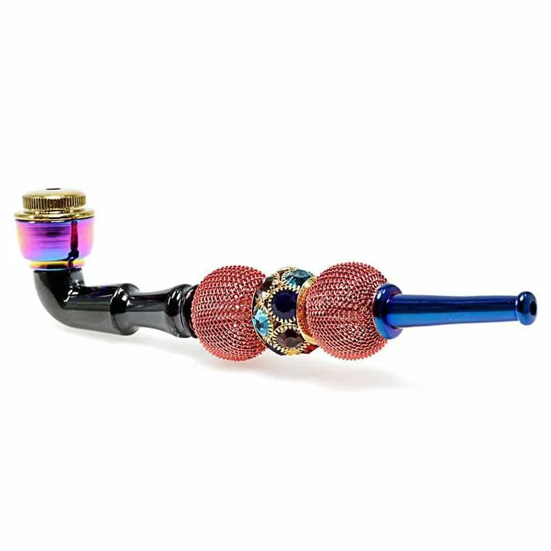 Metal Hookah munstips Shisha Pipe Portable cigaretthållare Zinc Alloy Pipes Filter Decoration With Bite Fittings Free Type