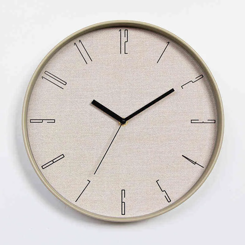 ミニマリストの現代のデザインの壁掛け時計の静かなラウンドヨーロッパのデジタル壁時計イスラムの再販済みの部屋の装飾BD50WC H1230