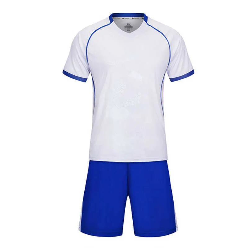 Maillots de football personnalisés 100% polyester coupe ajustée à manches courtes hommes maillot de football formation été