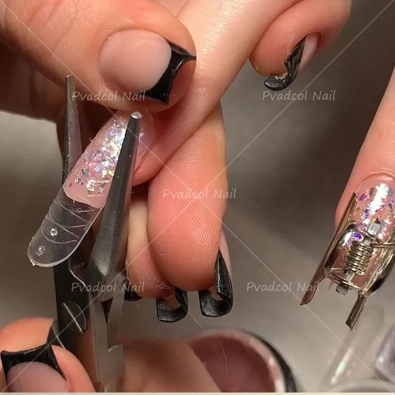 Acrylic Nail C Curve Pincher Pinching Tool Clamp Shaping Tweezers Nails Extension Clips7121330