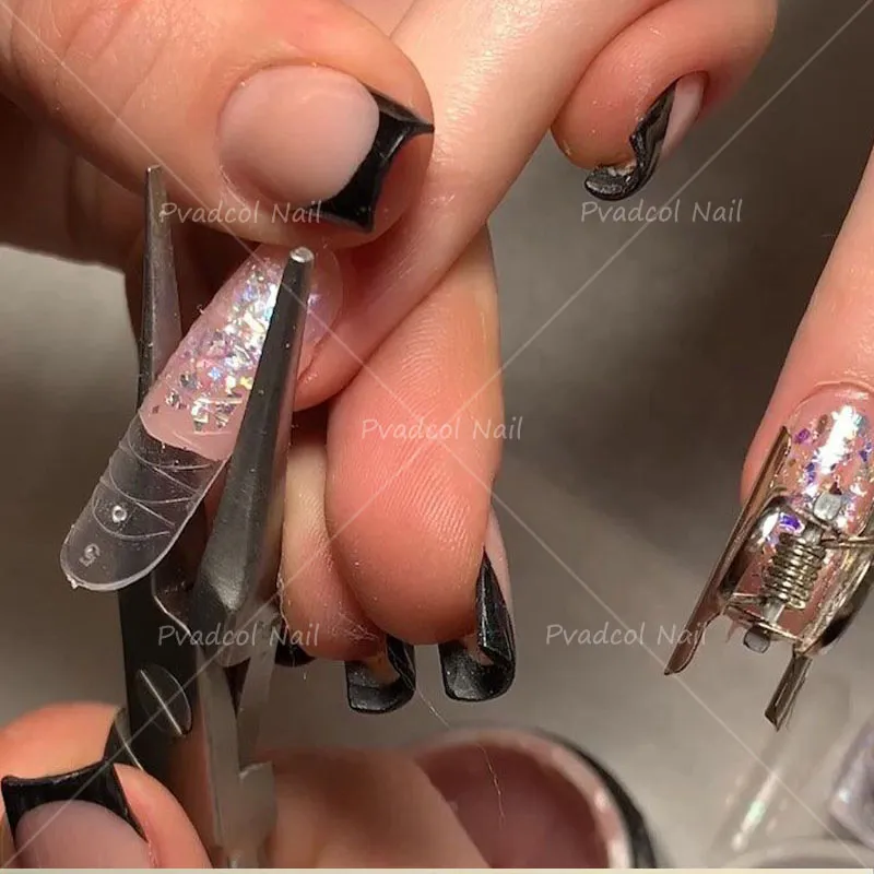 Pinzette pinzette pinzette unghie acriliche con curva a C pinzette modellare le pinzette unghie7121330