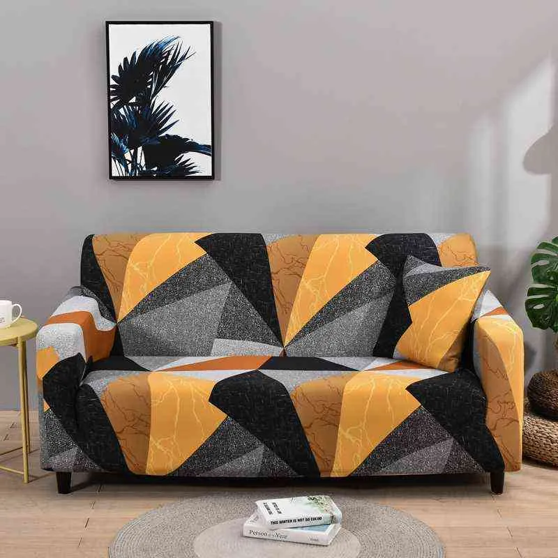 Elastyczna sofa Pokrywy do salonu All-Inclusive Slip-Odpornej kanapy Couch Strech L Shaped Ręcznik narożny Slipcover 211207