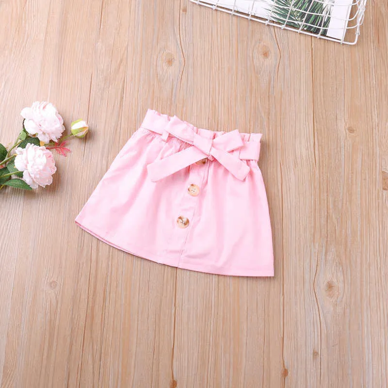 Summer Suit Baby Girls Clothing Infant Heart Pattern Kid Top+Skirt Outfit Girl Set Children's 210528