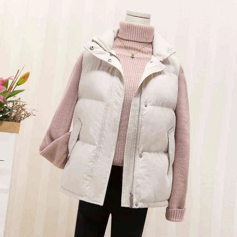 Herbst Winter Verkauf ärmellose Jacke Frauen koreanische Mode lässig weibliche warme Damen Weste Oberbekleidung schwarze Weste BA 211101