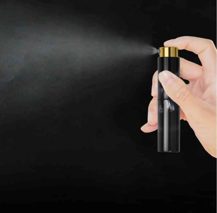 10ML Atomizzatore di profumo Bottiglia spray in vetro Marmorizzazione Art Mini Profumo portatile Atomizzatore da viaggio Rotazione Cosmetici Bottiglia di strumenti