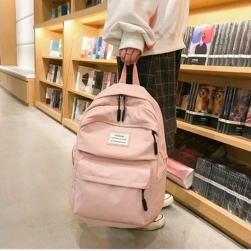 Sacos escolares faculdade adolescente para meninas grande oxford impermeável mochila mulheres saco de livro grande adolescente mochila cáqui lazer 2022188l