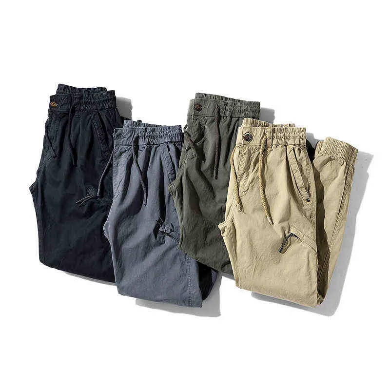 Men Cargo Pants Military Tactical Multi-Pocket Outdoor Jogger Pants Casual Cotton Trousers Overalls Hiking Trekking Pants Men 211201