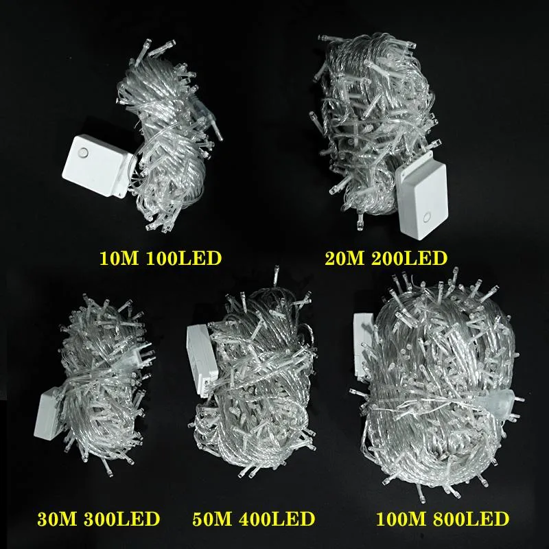 ストリング10m 30m 50m LEDガーランドストリングライトクリスマスツリーフェアリーライトウェディングデコレーション防水屋内屋外ランプ225U