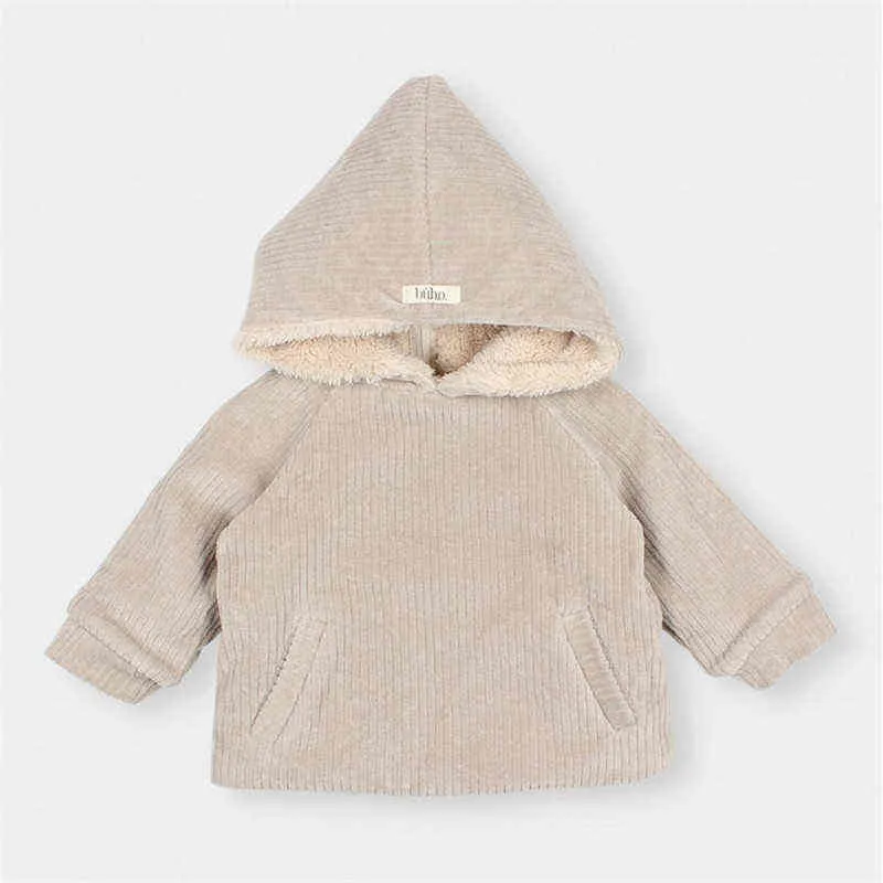 EnkeliBB 21 AW Abbigliamento invernale bambini Brand Design Kids Boy Girl Keep Warm Set Toddler e Little Fleeced Tops Felpa con cappuccio 211027