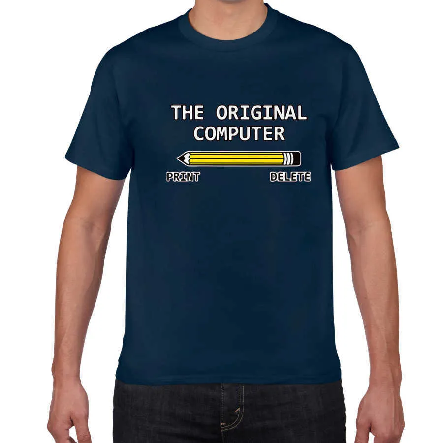 Orijinal Bilgisayar Geek Nerd Tee Sarcastik Yetişkin Mizah Çok Komik T Gömlek Erkekler Geek Pamuk Yaz Tshirt Gevşek Streetwear 210629