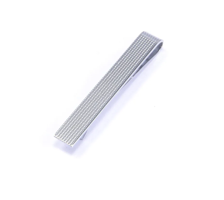 20 pz/lotto Rame Checker Onda Striscia Pinze 8X60mm Spilli Tie Bar Semplice di Affari Accessorio Dei Monili degli uomini di Modo