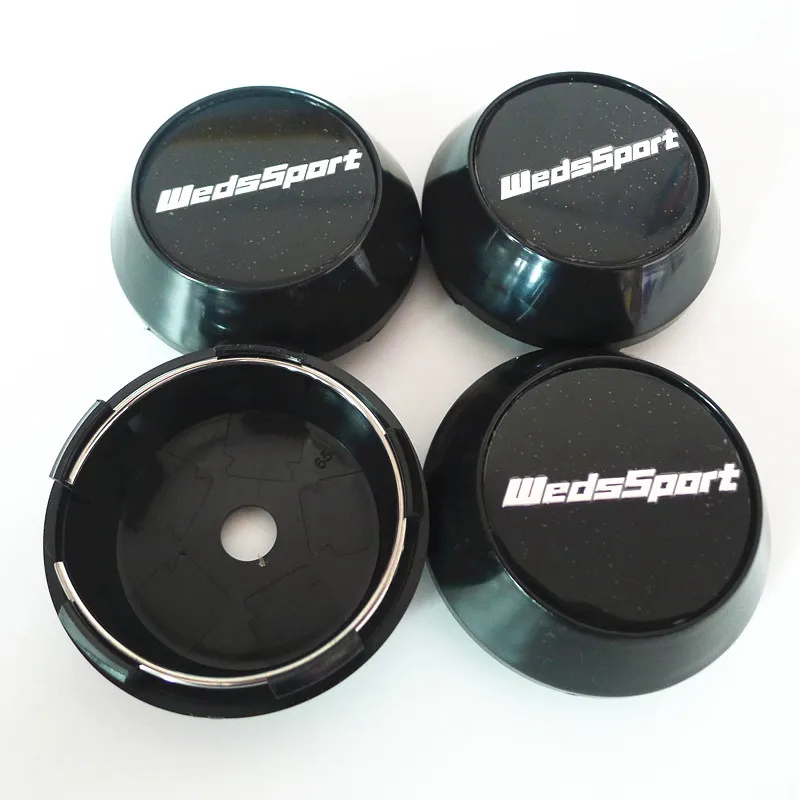 4st 65mm Wedssport Wheel Center Caps Hub Weds Sport Logo Emblem Badge Rims Cover Car Styling Accessories7870465