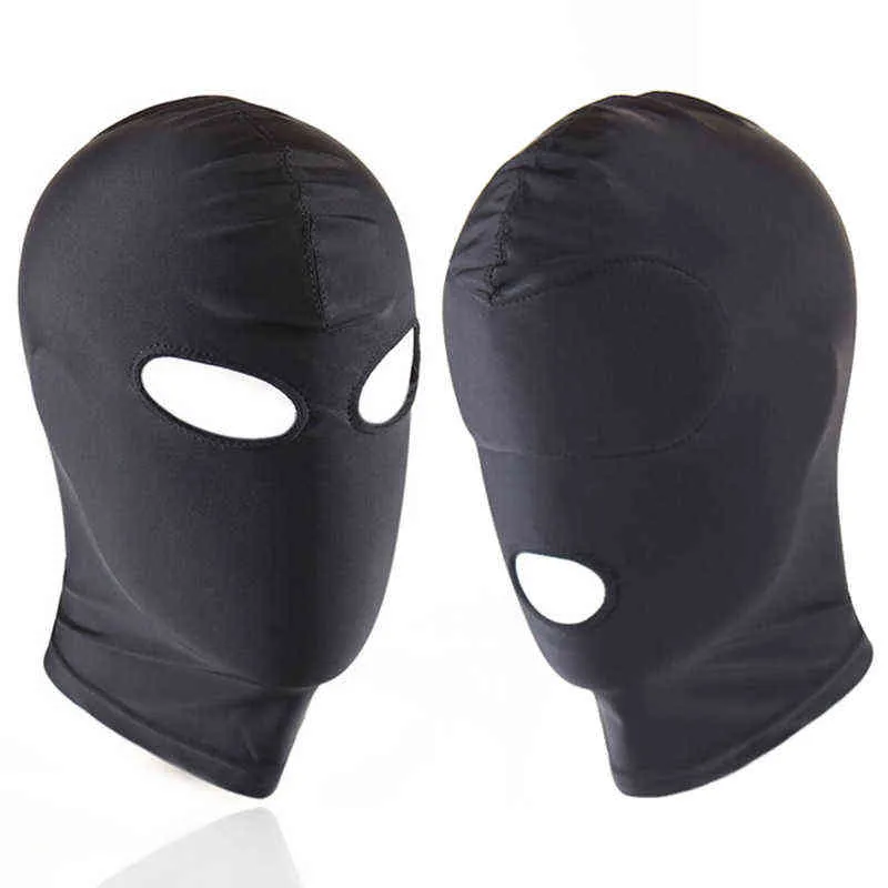 New Arrival 1/2/3 Hole Men Women Adult Spandex Balaclava Open Mouth Face Eye Head Mask Costume Slave Game Role Play