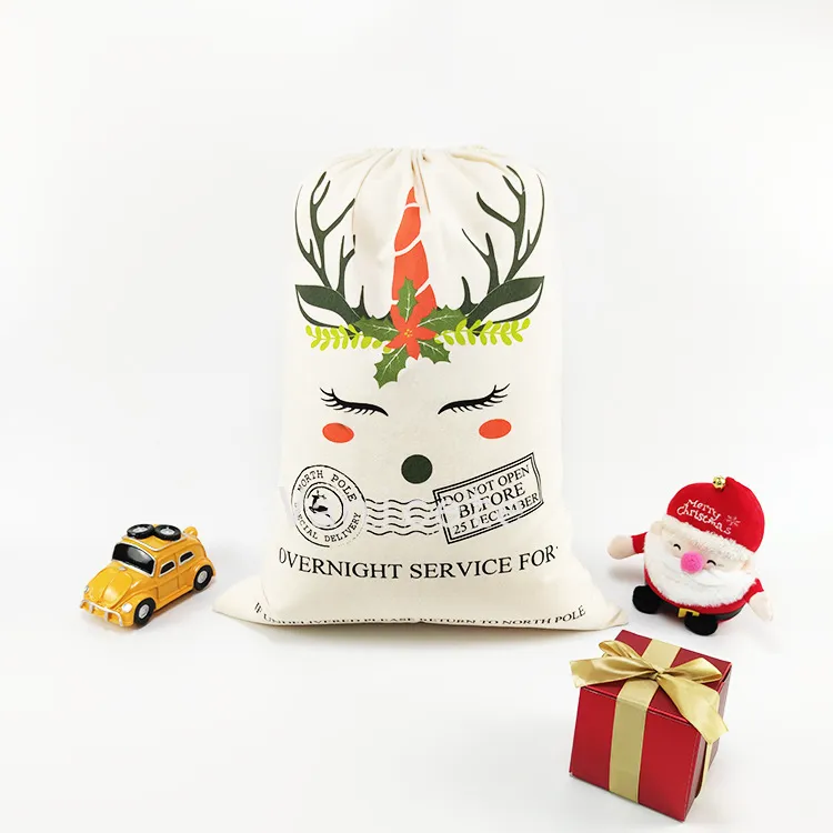 70 * 50 cm fête reconnaissant sac cadeau de Noël élément de Noël arbre enfant décorations de Noël bonbons sacs à cordon T2I52388