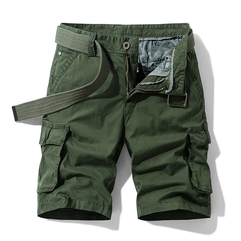 Sommar män mode avslappnad militär lastficka byxor manlig shorts taktisk lös stor storlek 6xl